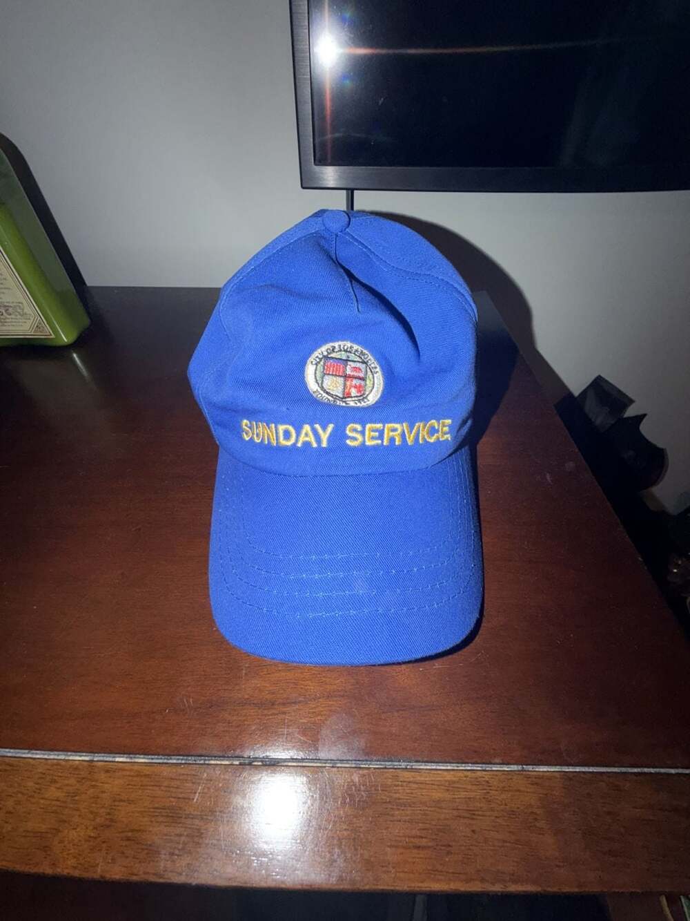 Kanye West Sunday Service Los Angeles Blue Baseball Hat